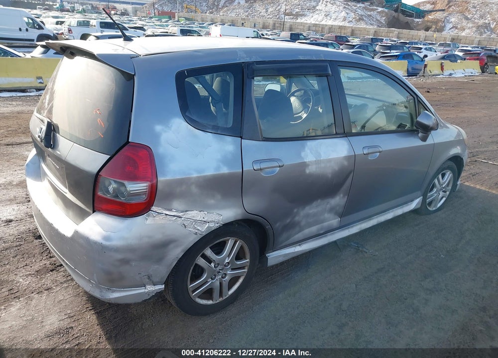 2007 HONDA FIT VIN: JHMGD38687S067536