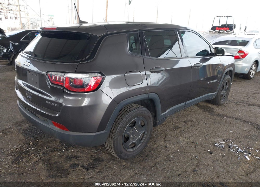 2019 JEEP COMPASS SPORT FWD VIN: 3C4NJCAB1KT613772