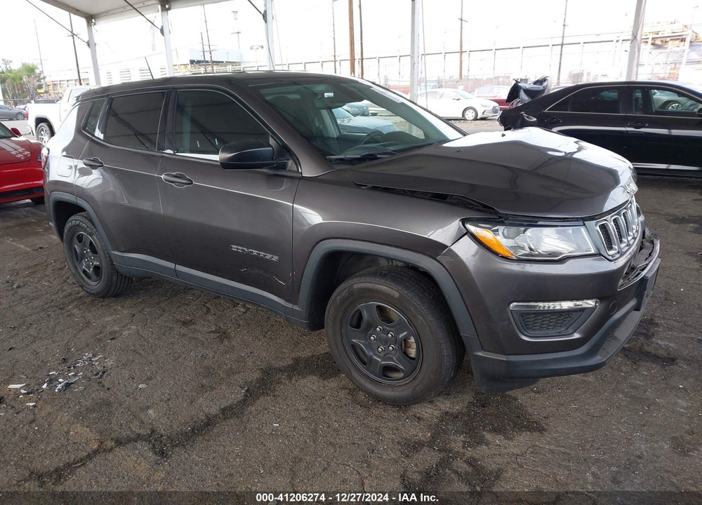 2019 JEEP COMPASS SPORT FWD VIN: 3C4NJCAB1KT613772