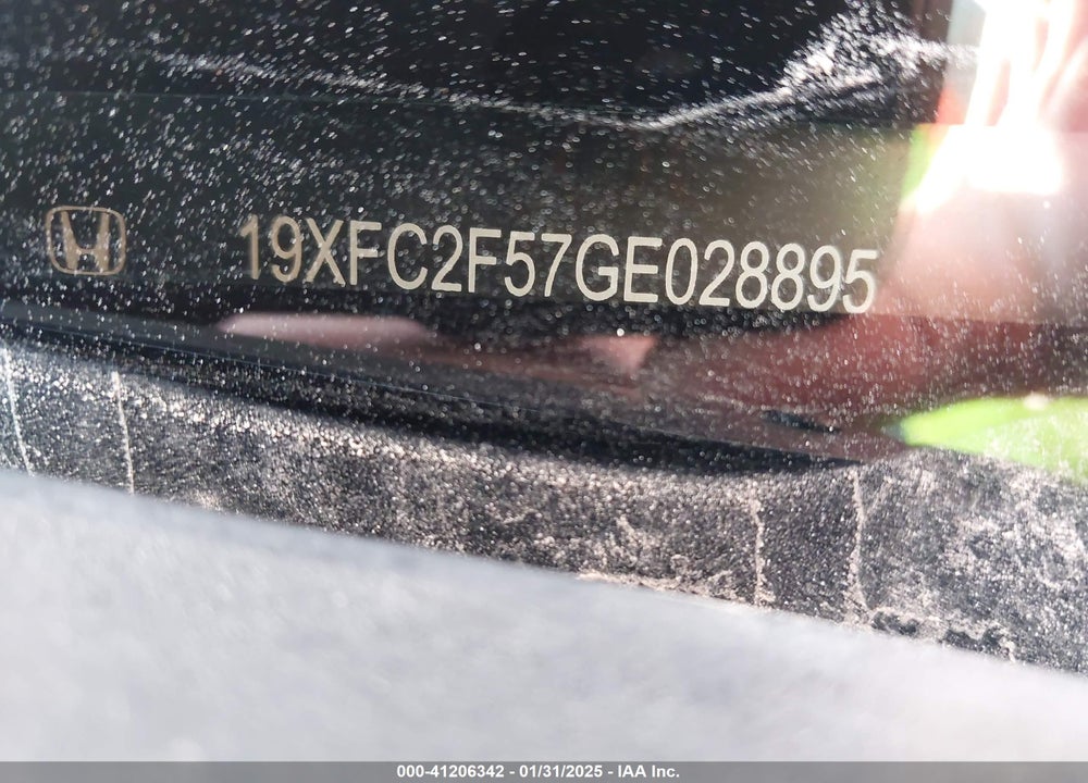 2016 HONDA CIVIC VIN: 19XFC2F57GE028895