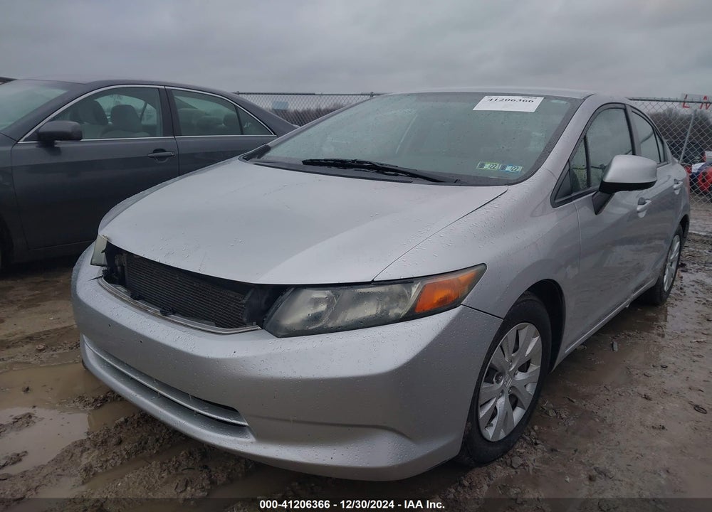 2012 HONDA CIVIC SDN LX VIN: 19XFB2F59CE007737