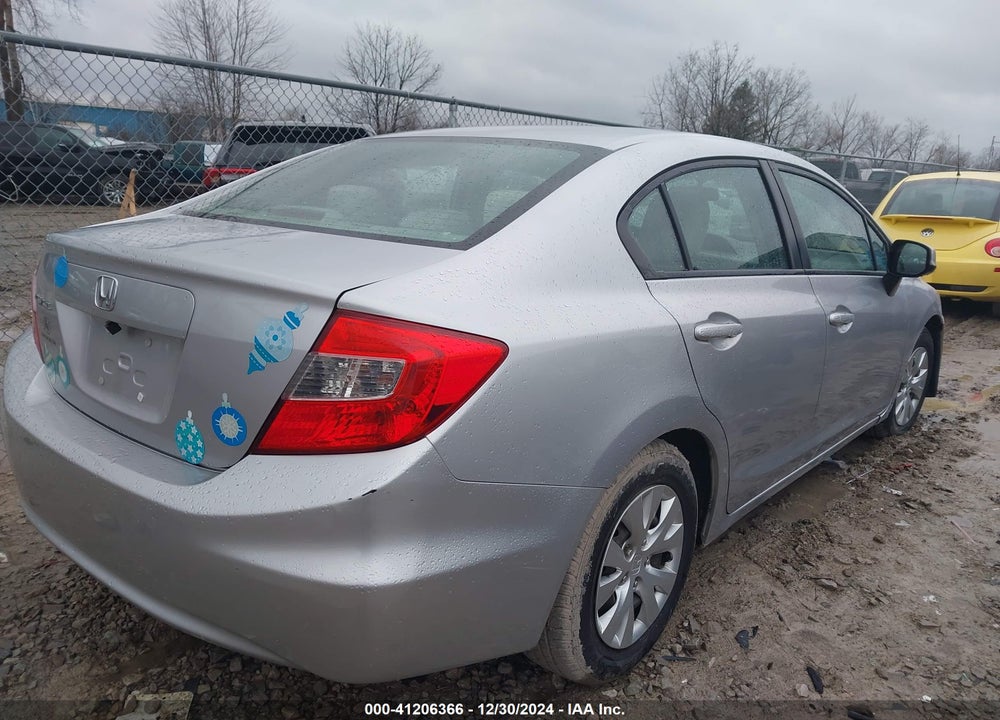 2012 HONDA CIVIC SDN LX VIN: 19XFB2F59CE007737