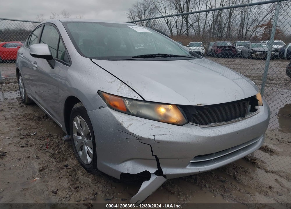 2012 HONDA CIVIC SDN LX VIN: 19XFB2F59CE007737