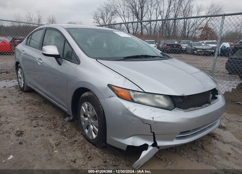 2012 HONDA CIVIC SDN LX VIN: 19XFB2F59CE007737