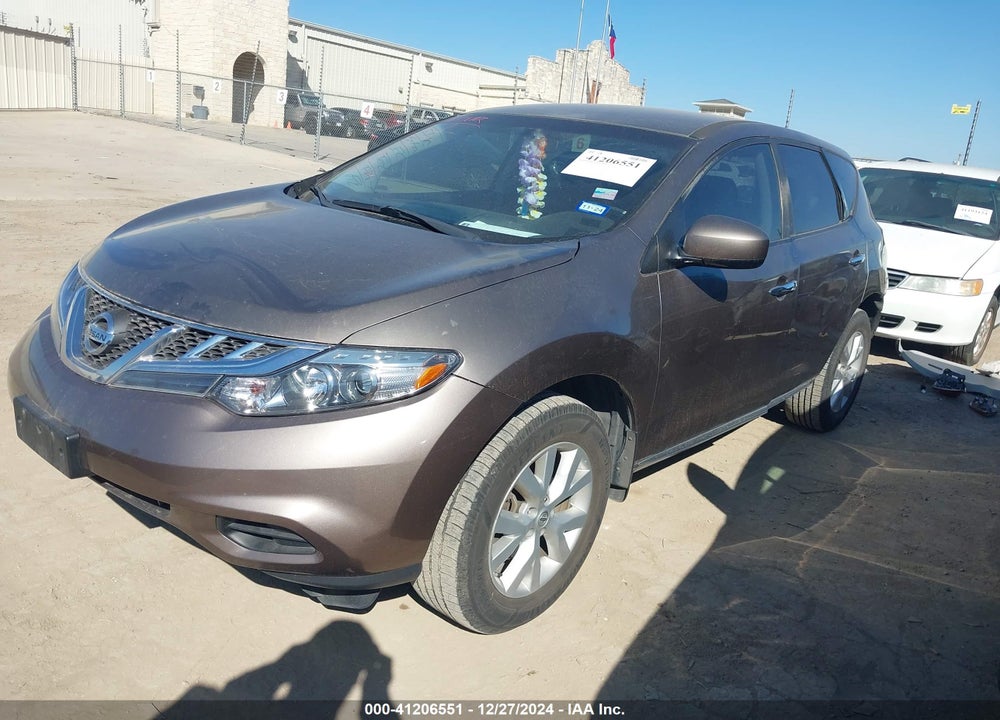2012 NISSAN MURANO S VIN: JN8AZ1MU9CW102836