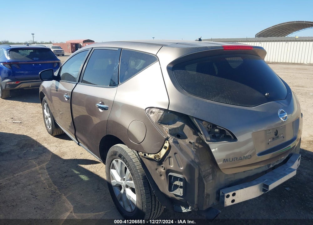 2012 NISSAN MURANO S VIN: JN8AZ1MU9CW102836