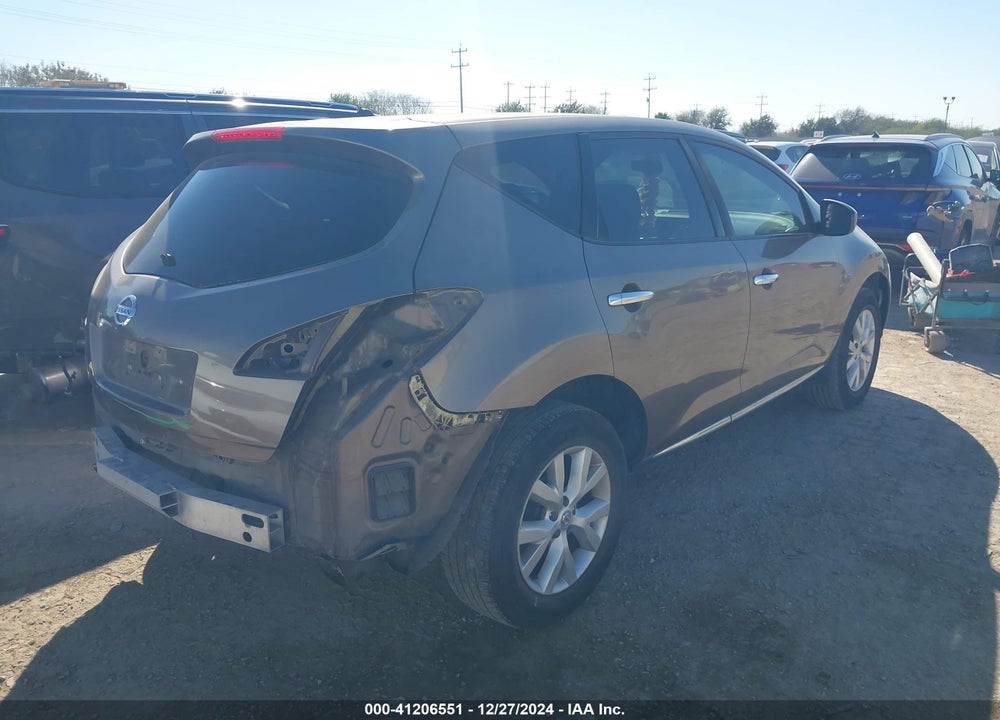 2012 NISSAN MURANO S VIN: JN8AZ1MU9CW102836