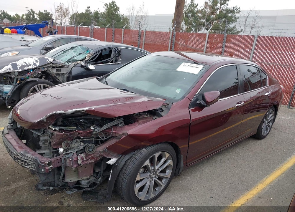 2015 HONDA ACCORD SPORT VIN: 1HGCR2F56FA093452