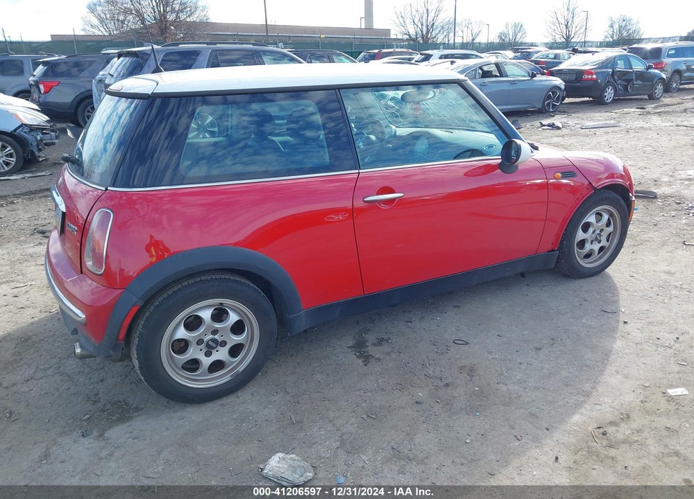 2003 MINI COOPER VIN: WMWRC33463TJ51908