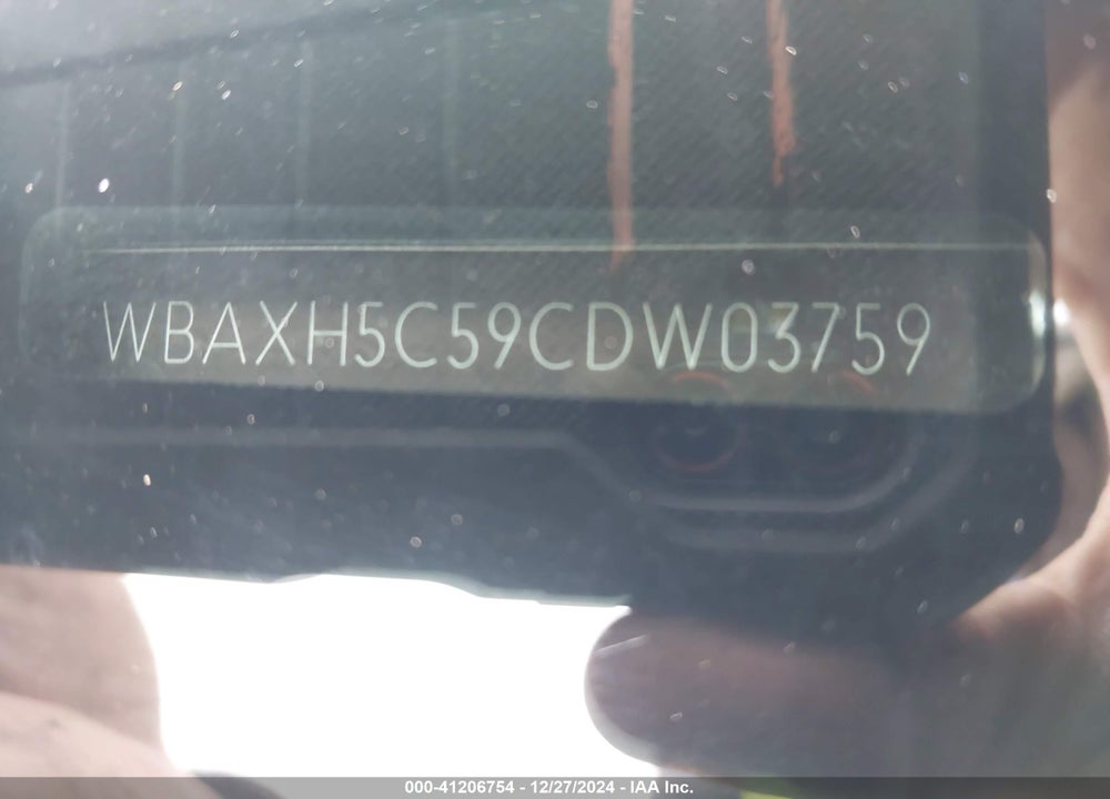 2012 BMW 528I VIN: WBAXH5C59CDW03759
