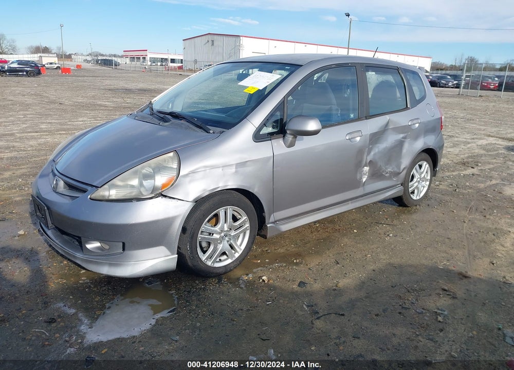 2007 HONDA FIT SPORT VIN: JHMGD38677S043261