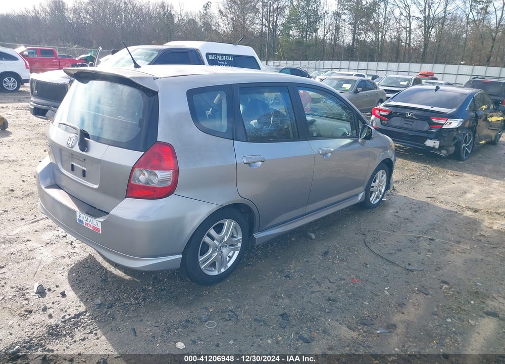 2007 HONDA FIT SPORT VIN: JHMGD38677S043261