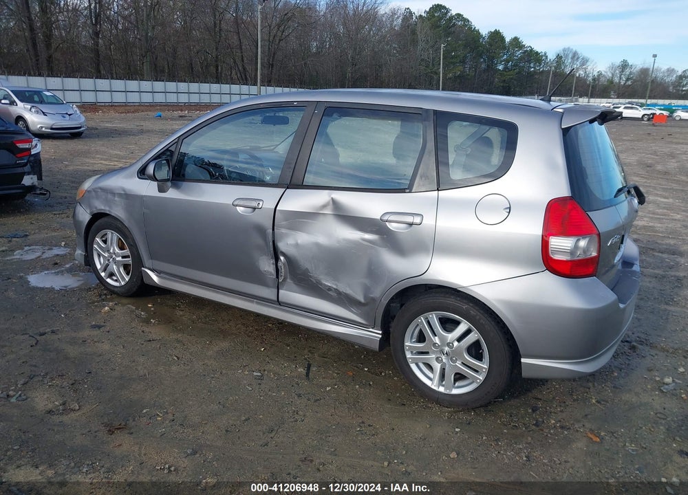 2007 HONDA FIT SPORT VIN: JHMGD38677S043261