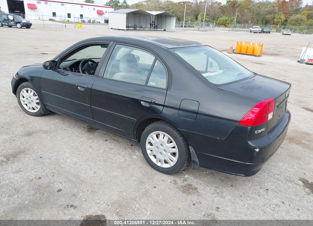 2005 HONDA CIVIC LX VIN: 2HGES15695H544522