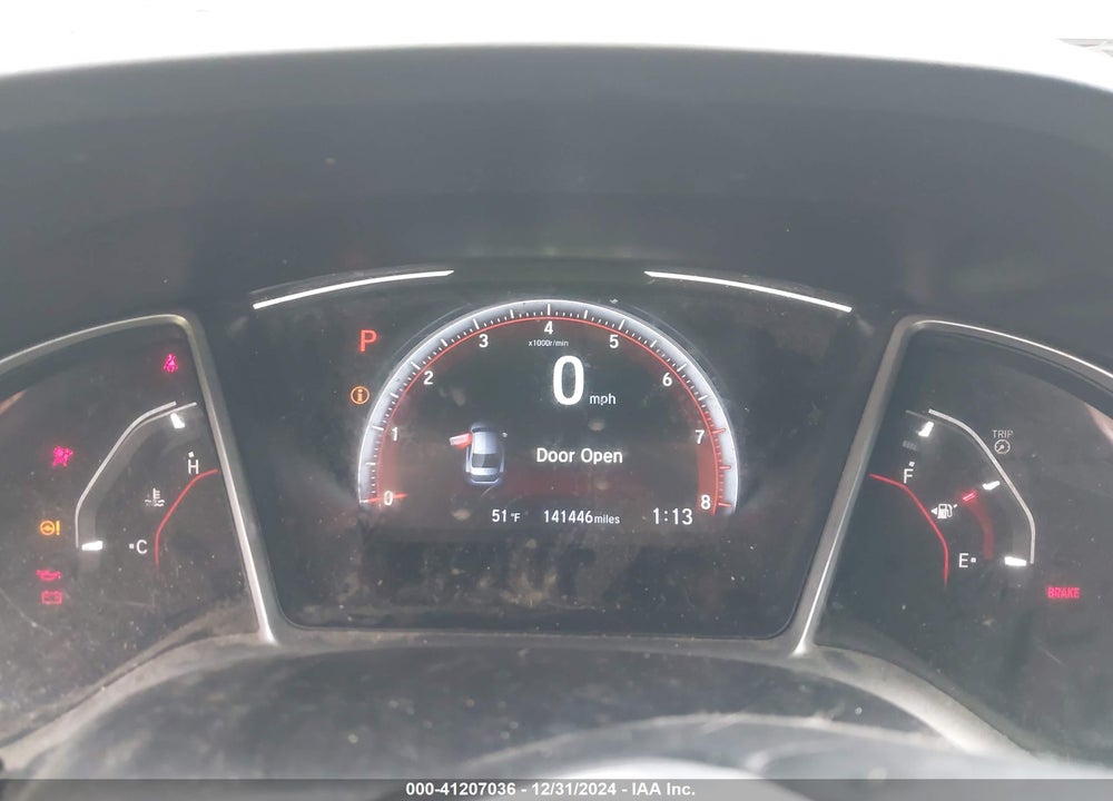 2019 HONDA CIVIC VIN: 2HGFC2F81KH595564