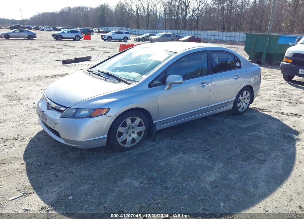 2008 HONDA CIVIC LX VIN: 2HGFA165X8H507318