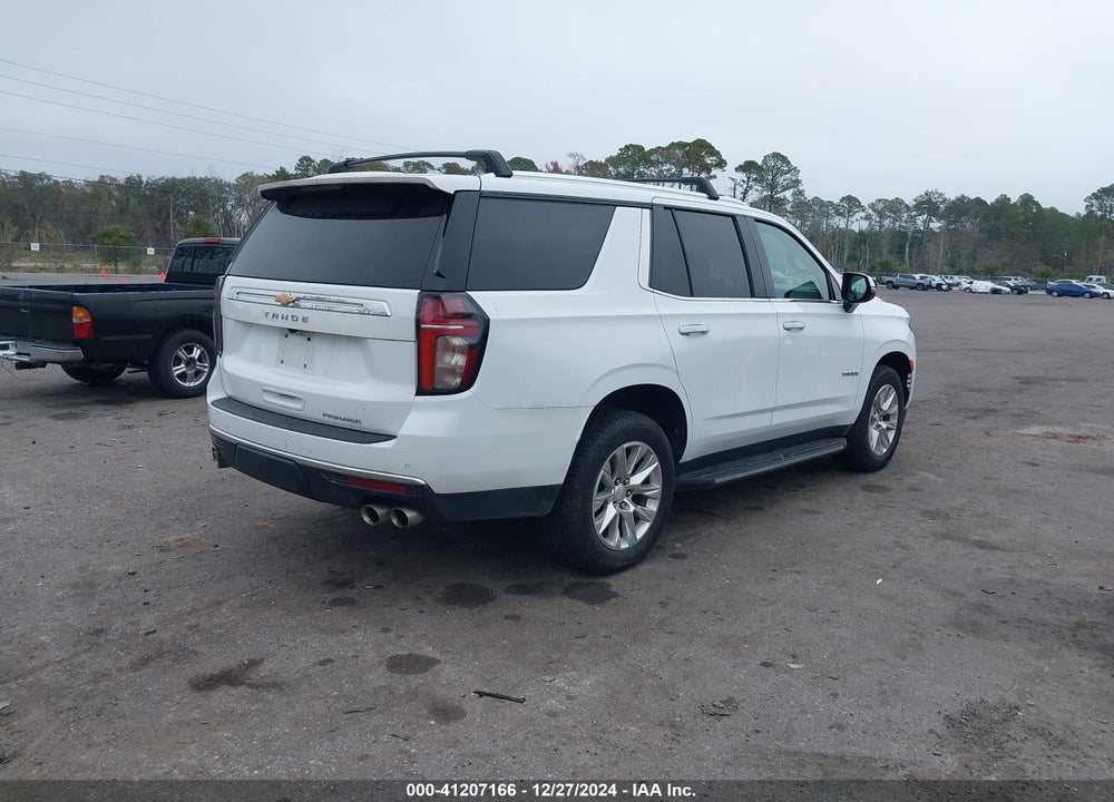 2021 CHEVROLET TAHOE 4WD PREMIER VIN: 1GNSKSKD7MR244672