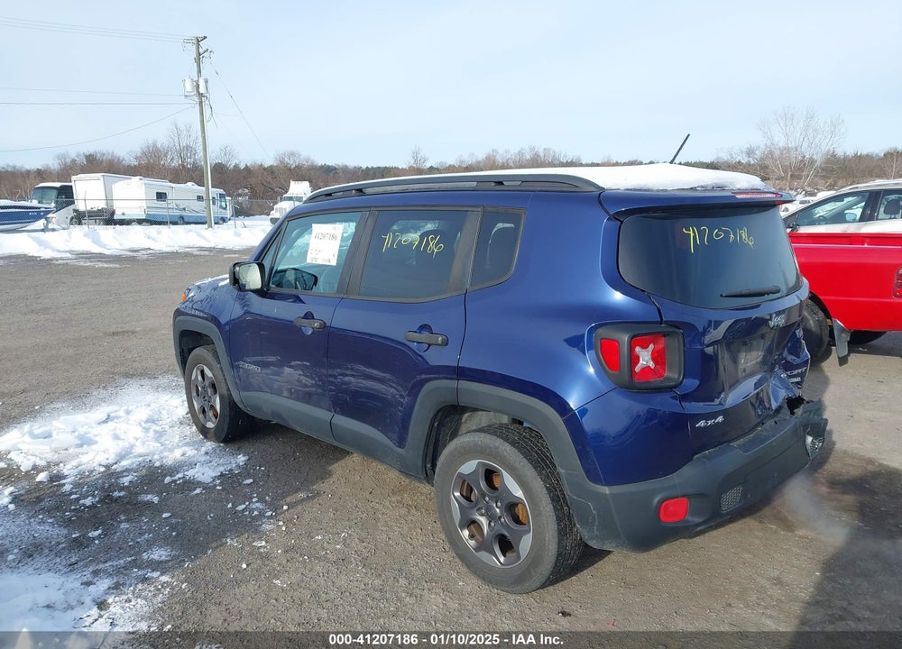 2017 JEEP RENEGADE SPORT 4X4 VIN: ZACCJBAH6HPF32711