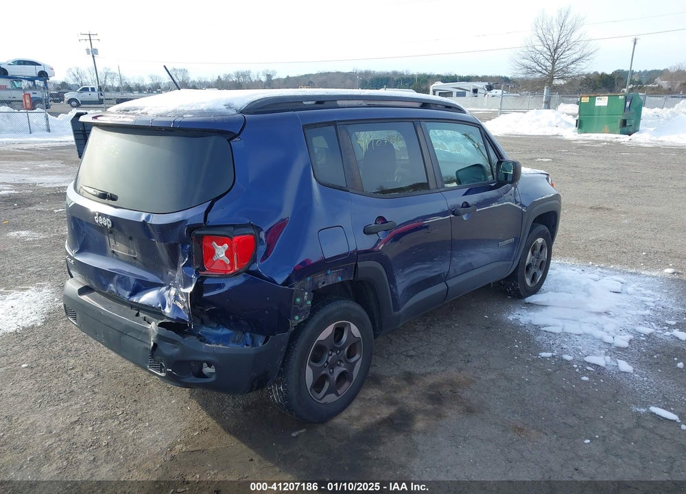 2017 JEEP RENEGADE SPORT 4X4 VIN: ZACCJBAH6HPF32711