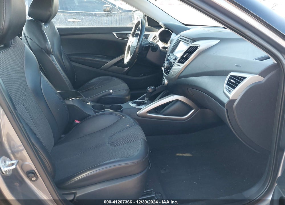 2012 HYUNDAI VELOSTER BLACK INT VIN: KMHTC6AD9CU055743