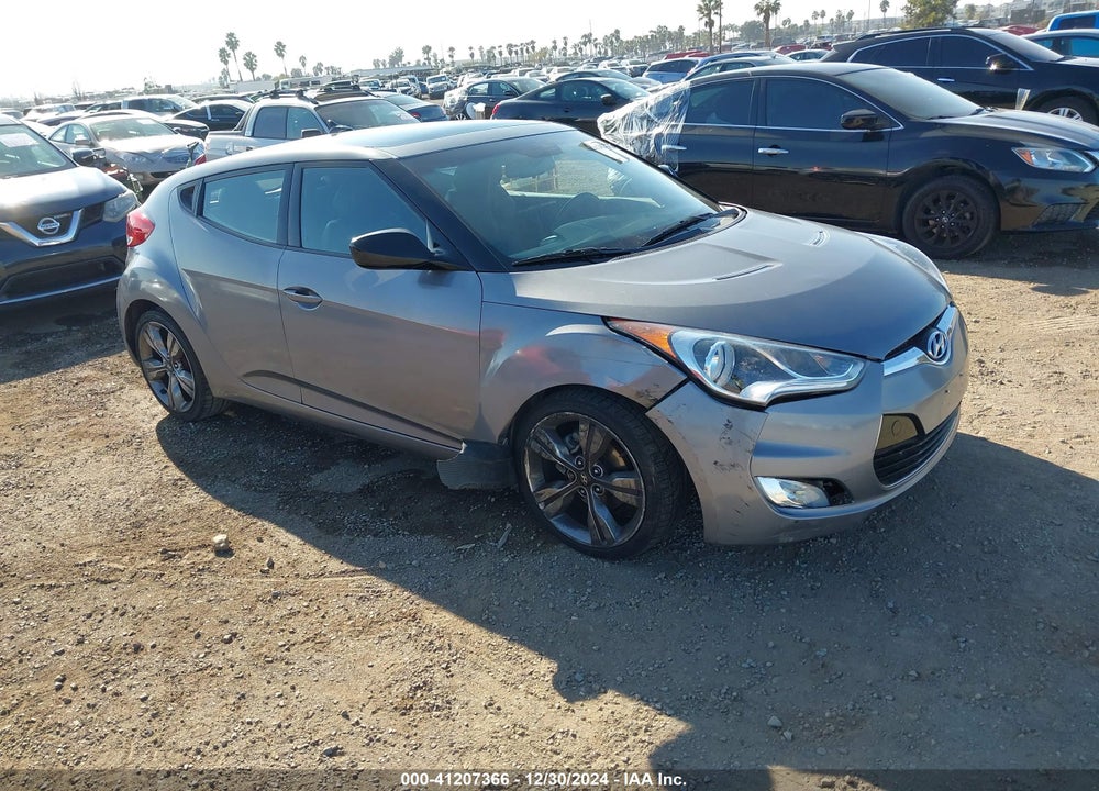 2012 HYUNDAI VELOSTER BLACK INT VIN: KMHTC6AD9CU055743