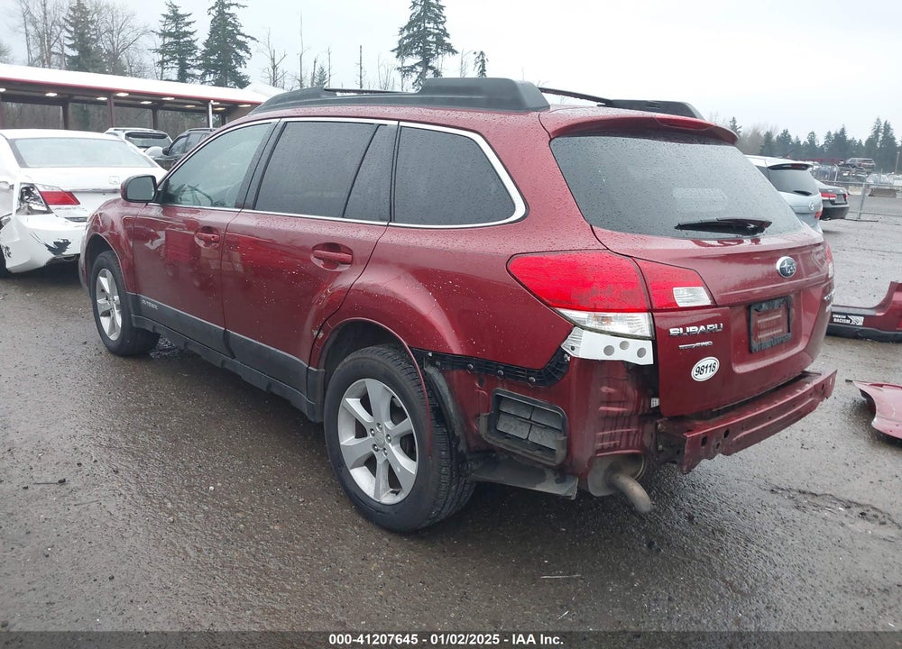2013 SUBARU OUTBACK 2.5I PREMIUM VIN: 4S4BRBCC1D3294542