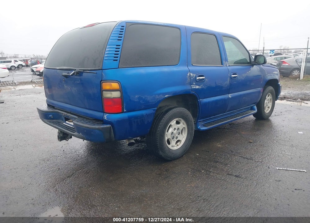 2004 CHEVROLET TAHOE LS VIN: 1GNEC13V74J306212