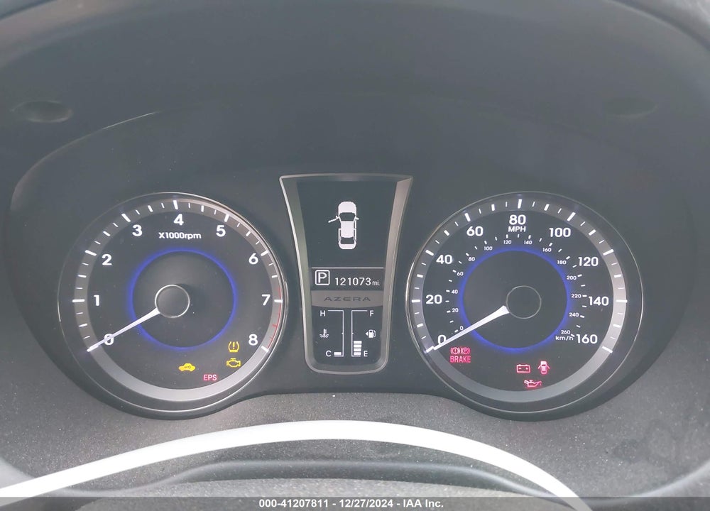 2013 HYUNDAI AZERA VIN: KMHFG4JG8DA215937