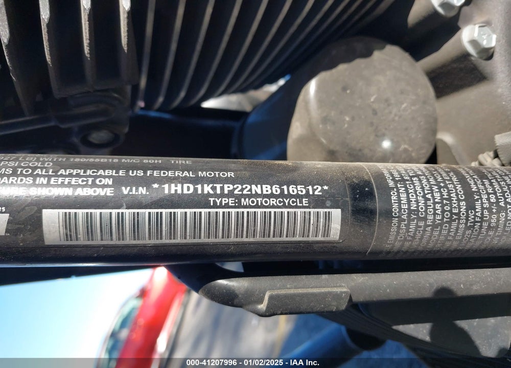 2022 HARLEY-DAVIDSON FLTRXS VIN: 1HD1KTP22NB616512