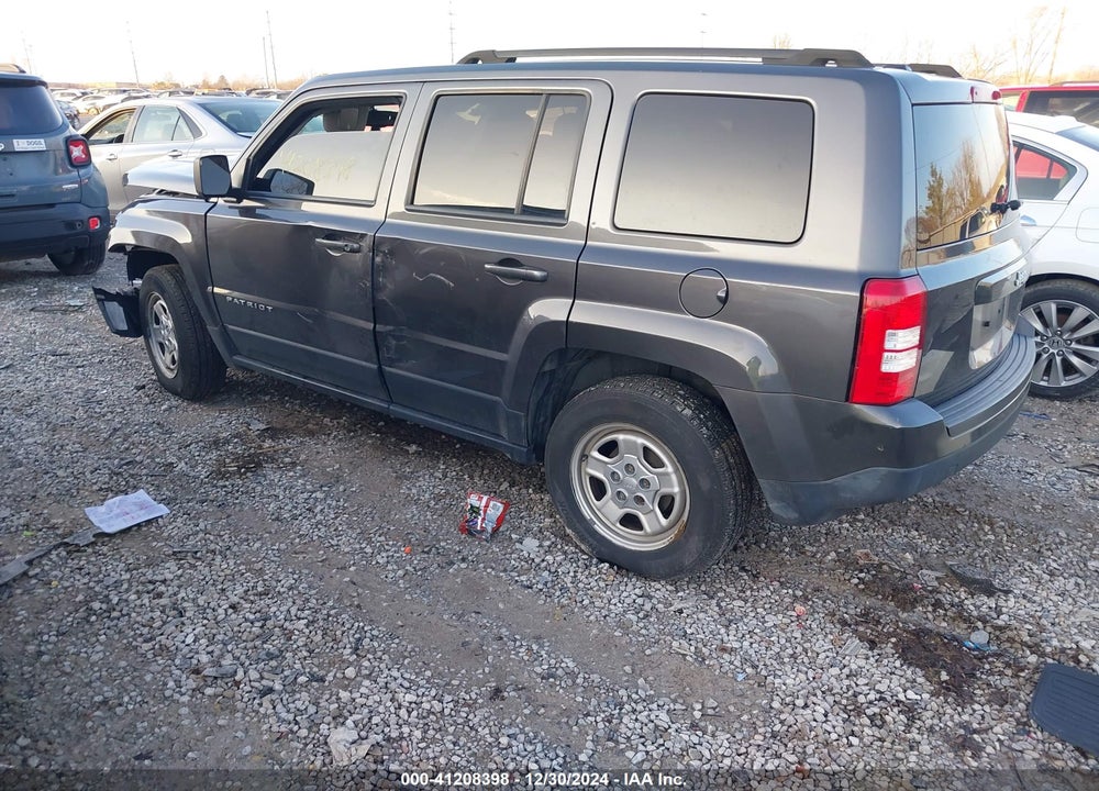 2017 JEEP PATRIOT SPORT VIN: 1C4NJPBB1HD166980