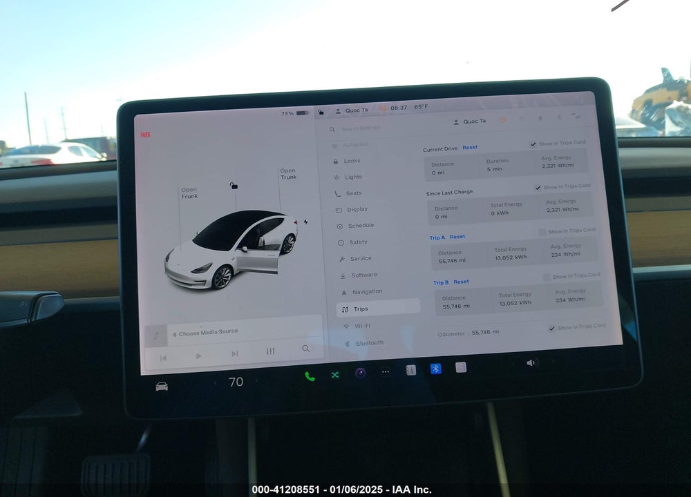 2019 TESLA MODEL 3 VIN: 5YJ3E1EA7KF437908