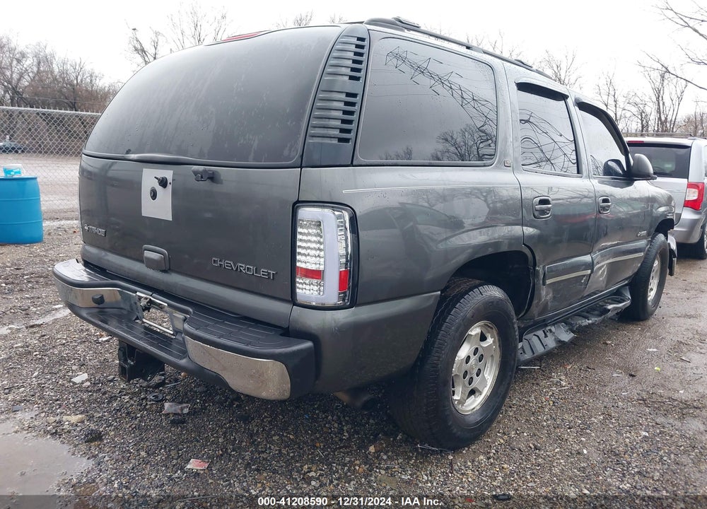 2001 CHEVROLET TAHOE K1500 VIN: 1GNEK13T61J232455