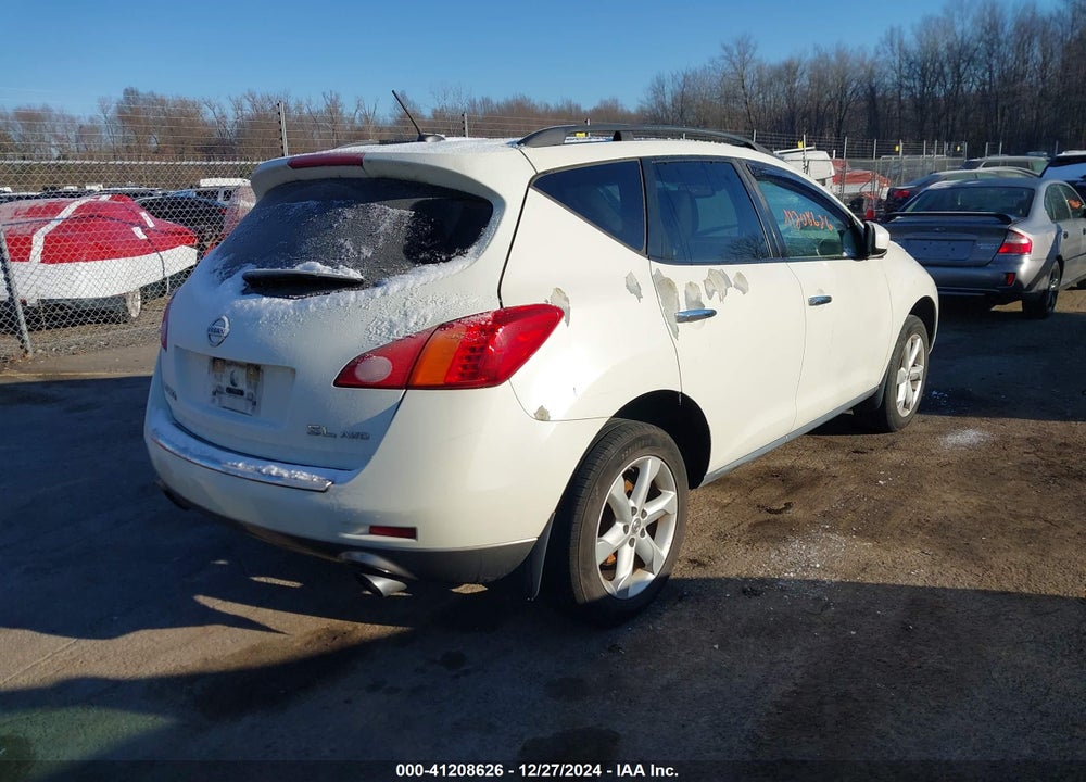 2010 NISSAN MURANO S/SL/LE VIN: JN8AZ1MW2AW105222