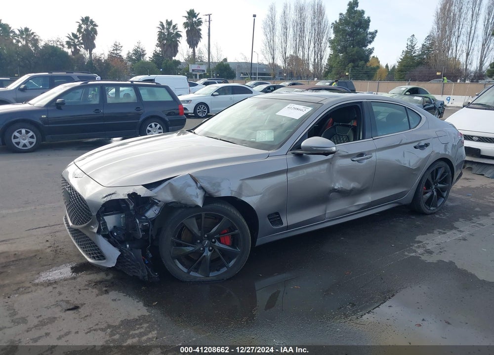 2022 GENESIS G70 VIN: KMTG54TE7NU101388