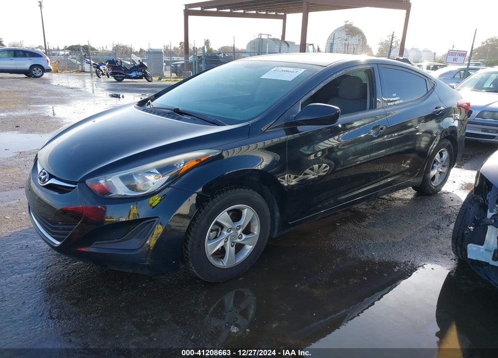 2014 HYUNDAI ELANTRA SE VIN: 5NPDH4AE9EH533728