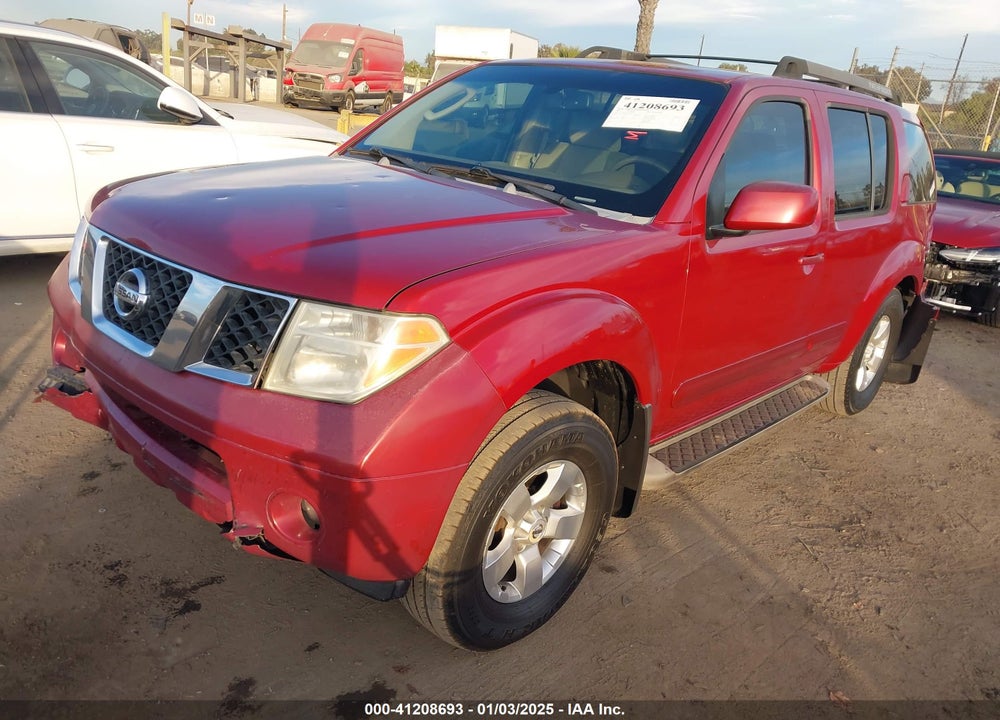 2007 NISSAN PATHFINDER SE VIN: 5N1AR18U17C602305