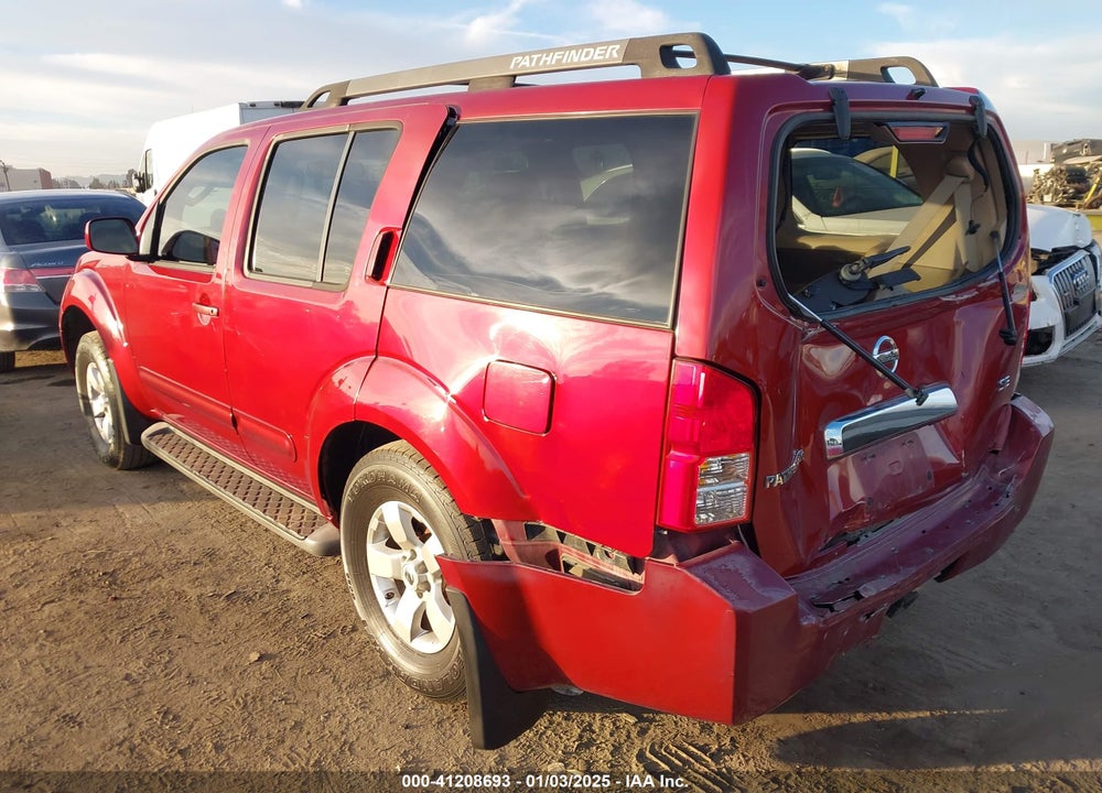 2007 NISSAN PATHFINDER SE VIN: 5N1AR18U17C602305