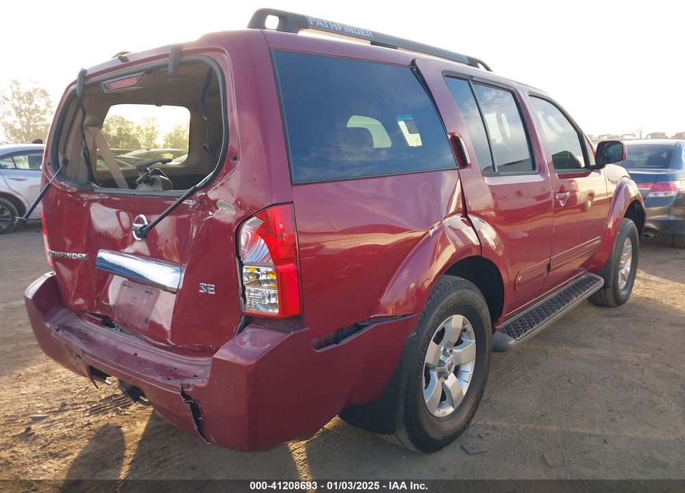 2007 NISSAN PATHFINDER SE VIN: 5N1AR18U17C602305