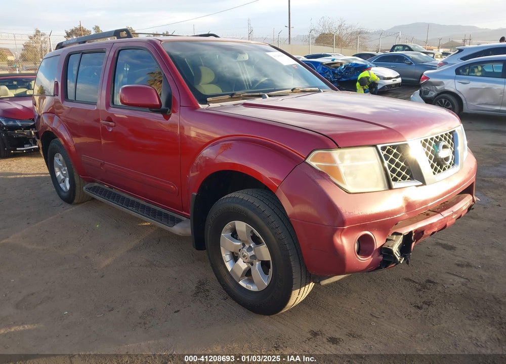 2007 NISSAN PATHFINDER SE VIN: 5N1AR18U17C602305