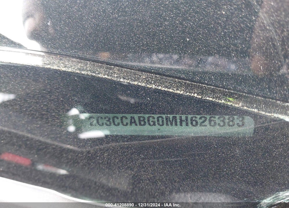 2021 CHRYSLER 300 VIN: 2C3CCABG0MH626383