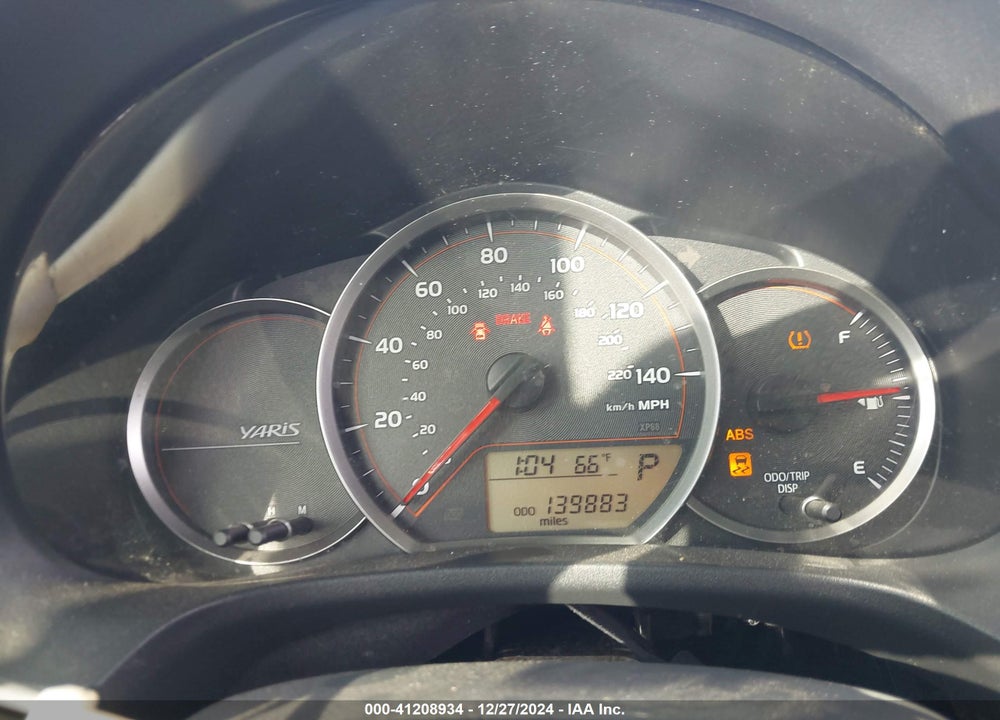2013 TOYOTA YARIS VIN: JTDKTUD35DD567914