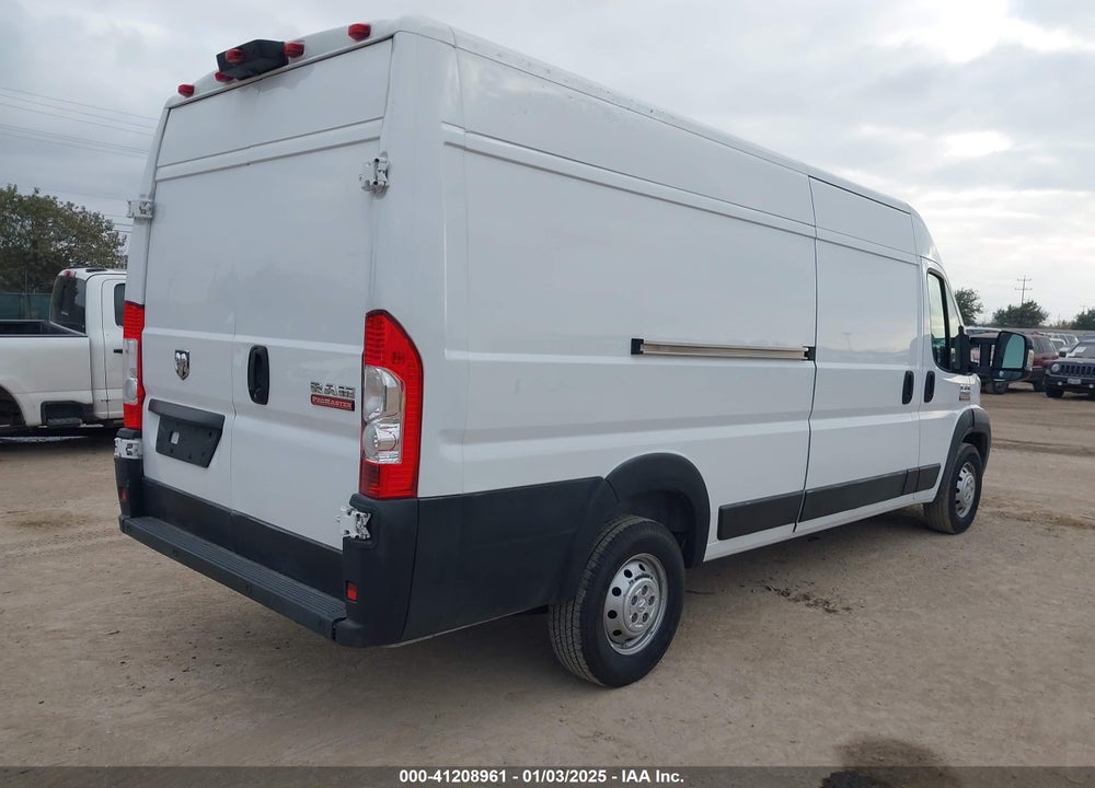 2021 RAM PROMASTER 3500 CARGO VAN HIGH ROOF 159 WB EXT VIN: 3C6FRVJG5ME510471
