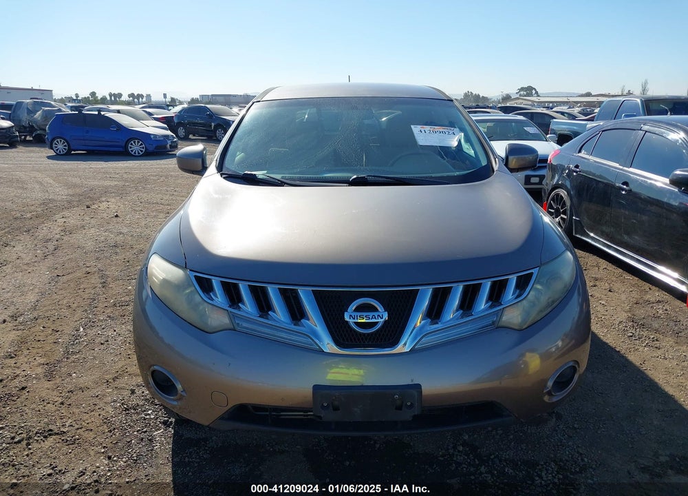2010 NISSAN MURANO S/SL/LE VIN: JN8AZ1MUXAW003875