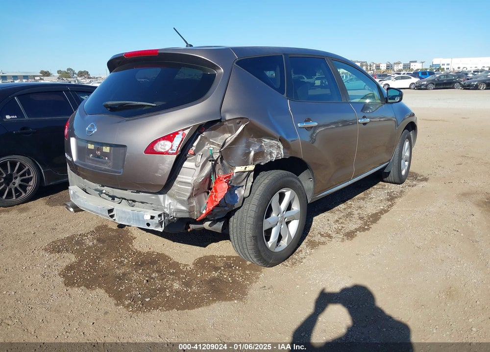 2010 NISSAN MURANO S/SL/LE VIN: JN8AZ1MUXAW003875