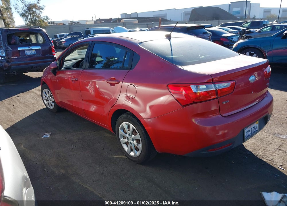 2013 KIA RIO LX VIN: KNADM4A35D6184664