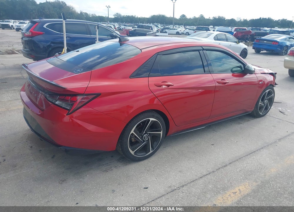 2022 HYUNDAI ELANTRA N LINE VIN: KMHLR4AF9NU237160