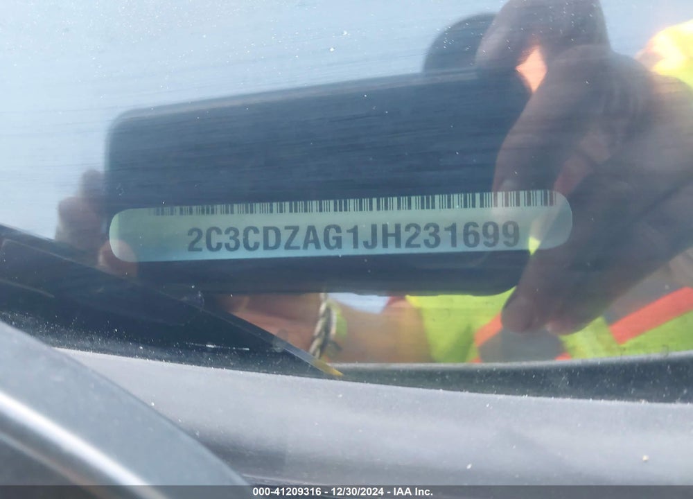 2018 DODGE CHALLENGER VIN: 2C3CDZAG1JH231699