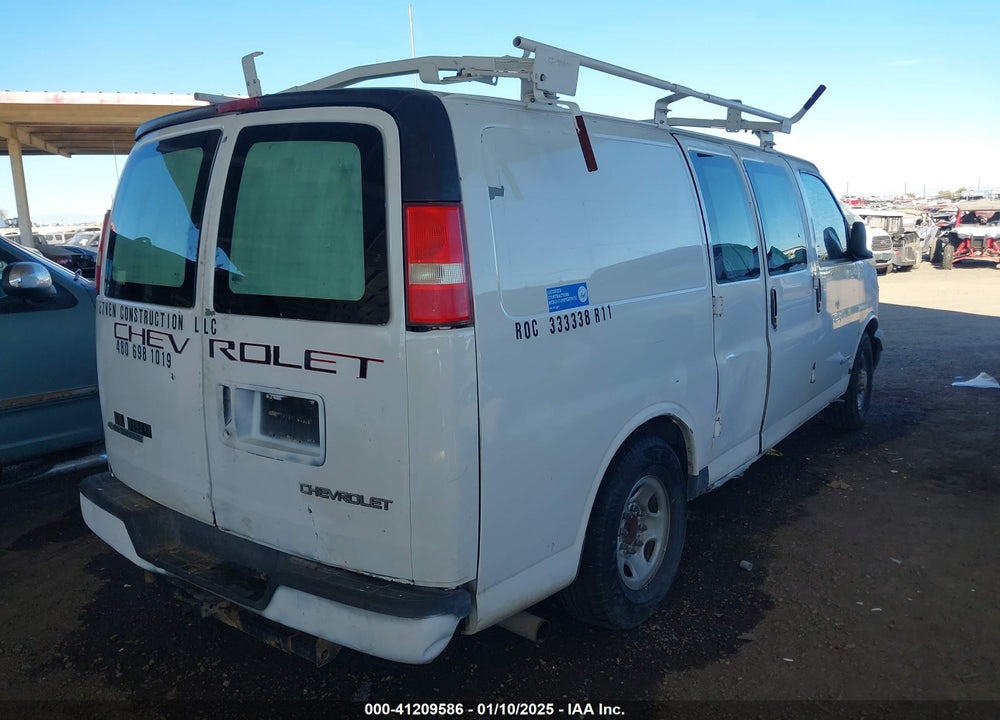 2006 CHEVROLET EXPRESS WORK VAN VIN: 1GCGG25V261197301