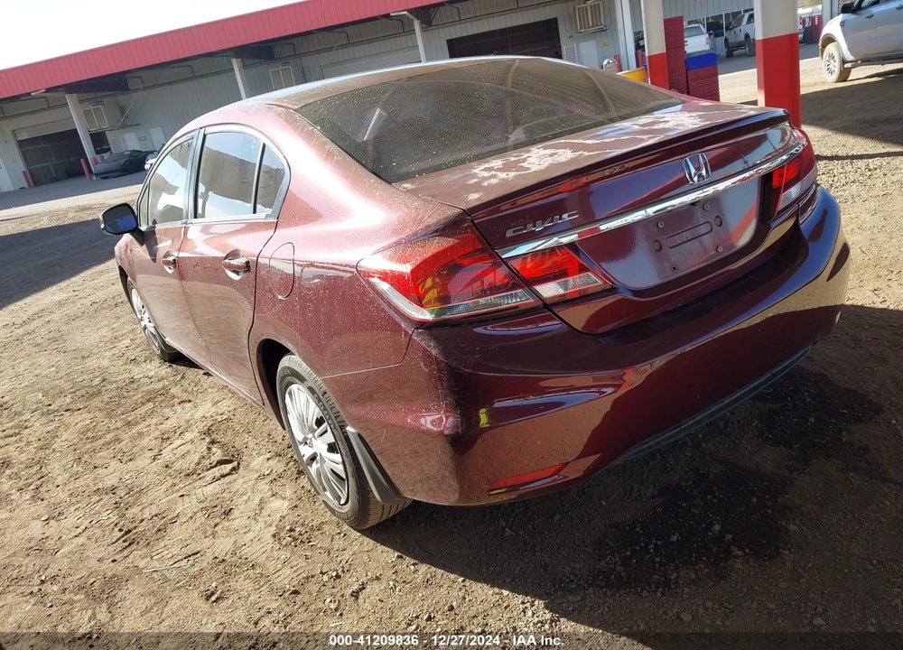 2013 HONDA CIVIC LX VIN: 2HGFB2F5XDH500365