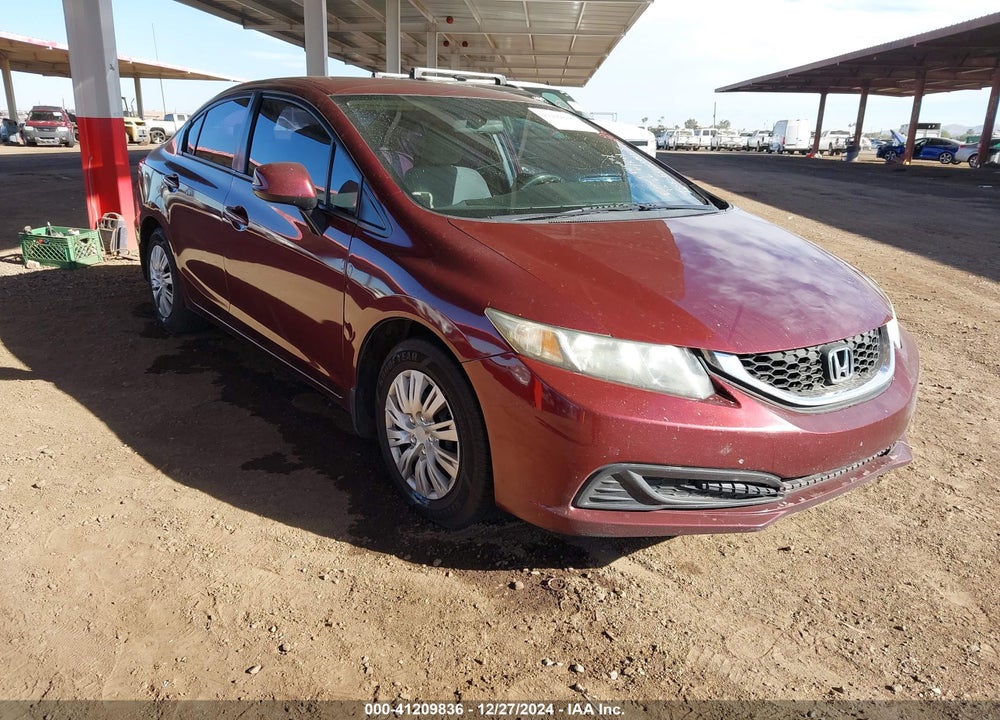 2013 HONDA CIVIC LX VIN: 2HGFB2F5XDH500365